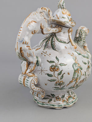 Grotesque Faience Teapot
