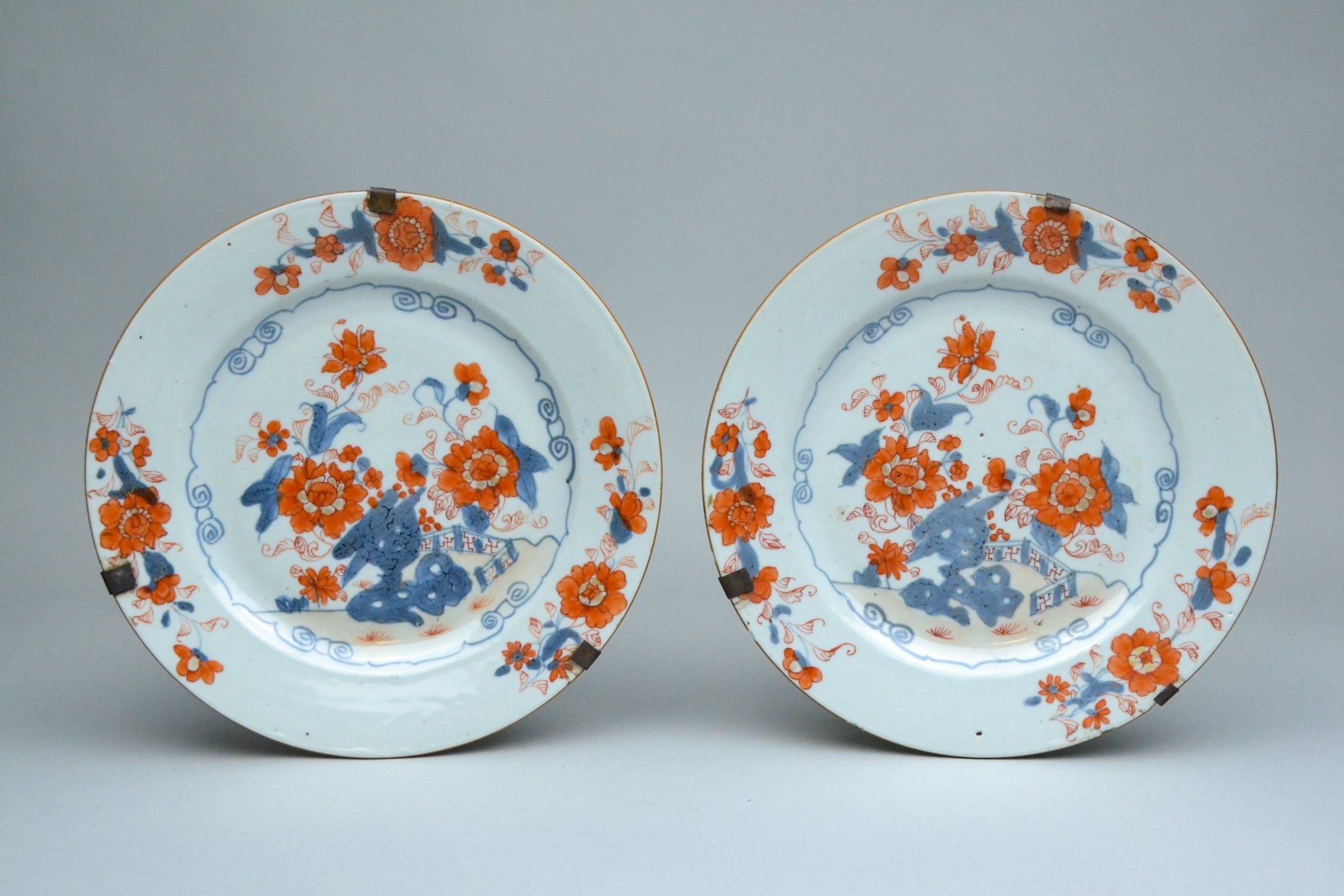 Pair of Imari Qianlong Plates