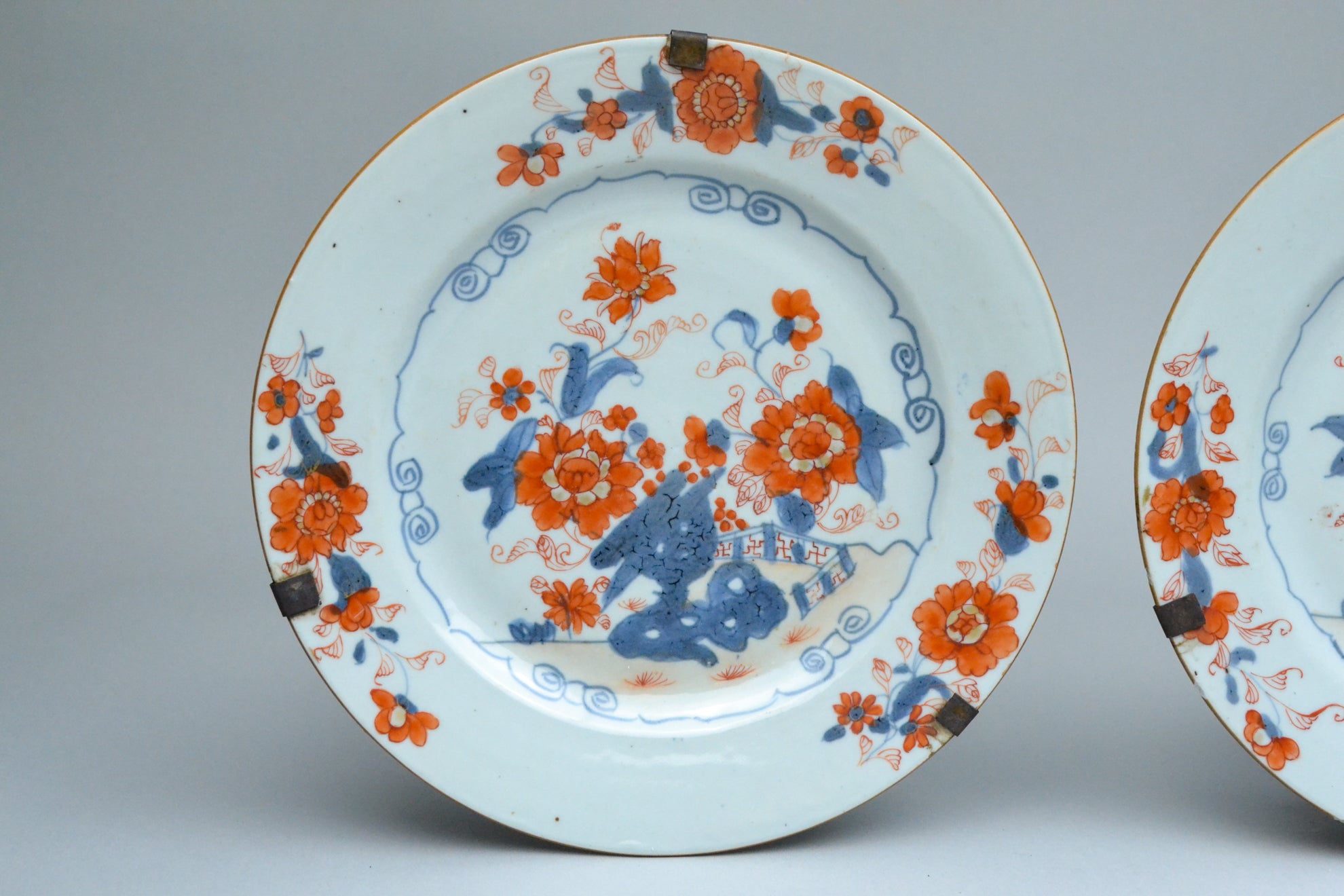 Pair of Imari Qianlong Plates