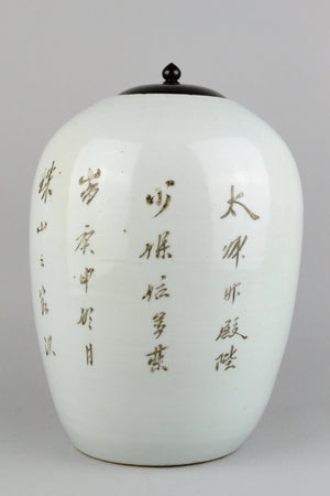 Republic Period Foo Dogs Ginger Jar