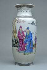 Pair of Republic Period Mirrored Vases