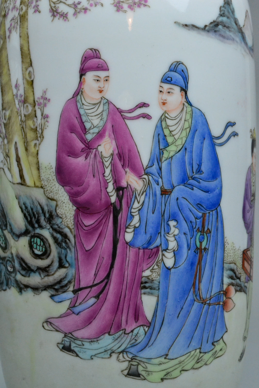 Pair of Republic Period Mirrored Vases