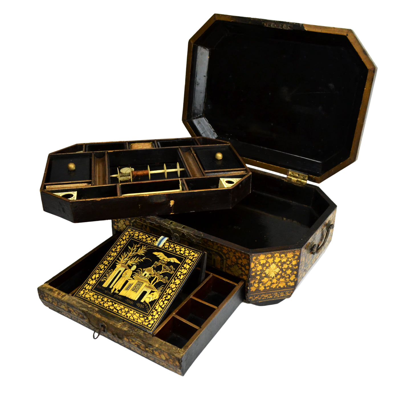 Antique Chinese Sewing Box