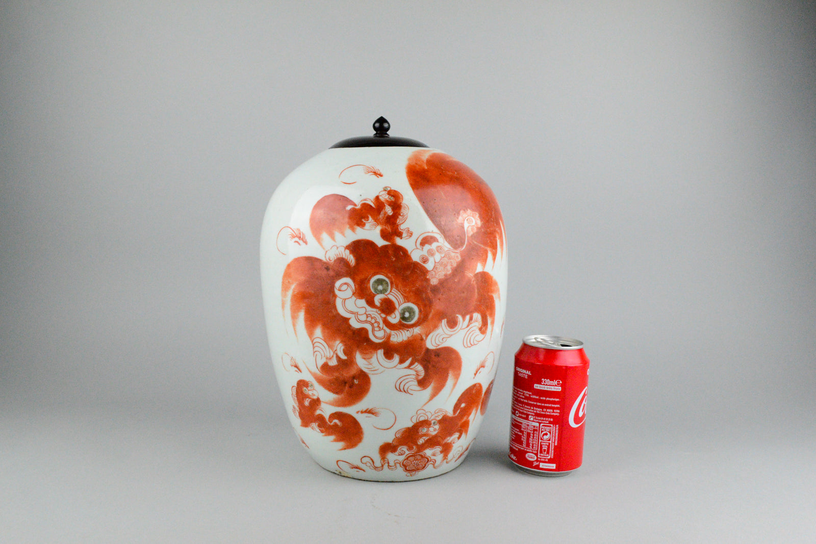 Republic Period Foo Dogs Ginger Jar