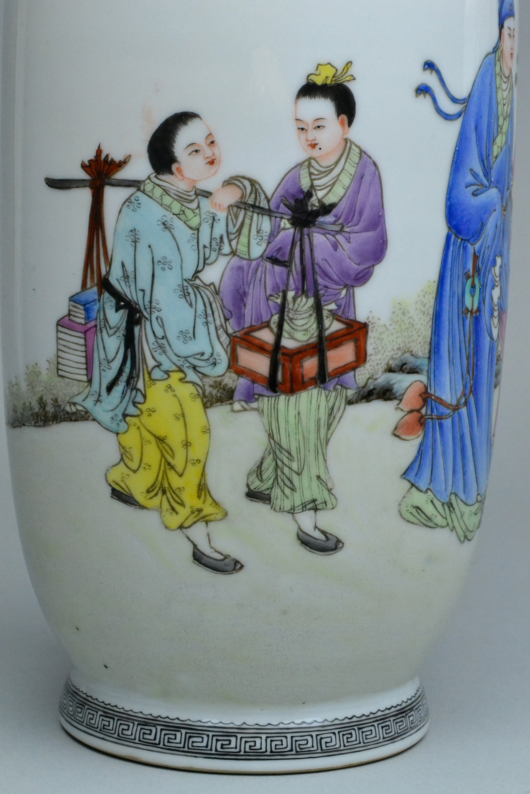 Pair of Republic Period Mirrored Vases