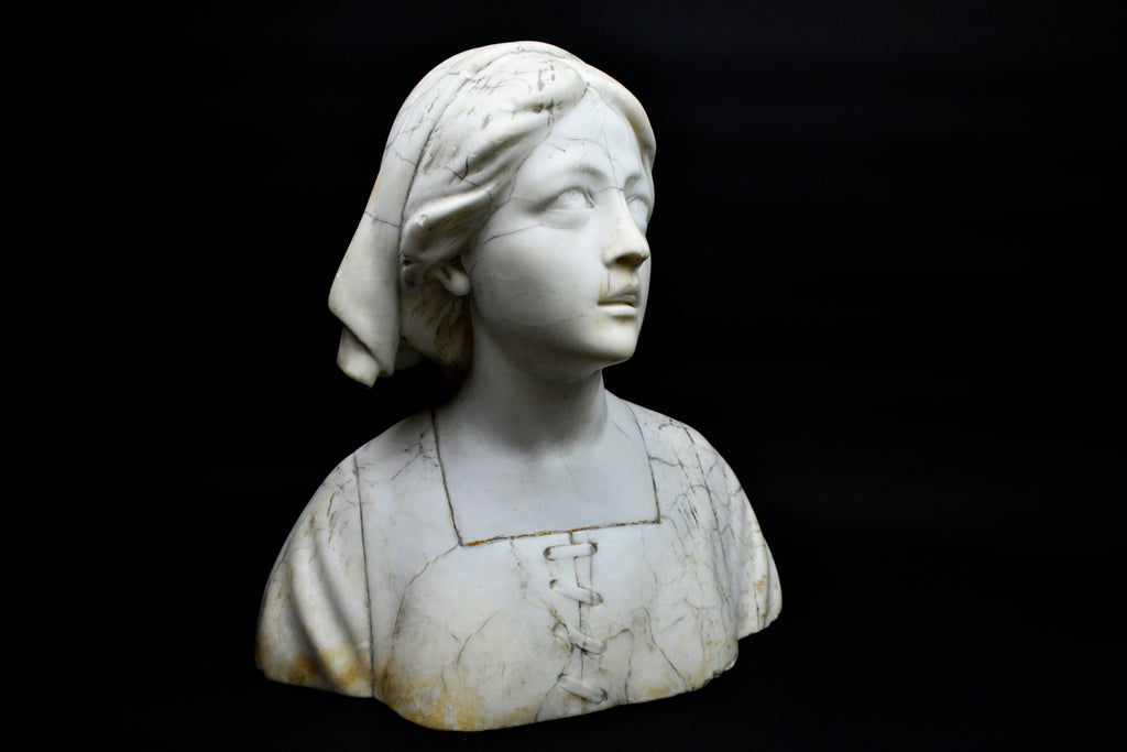 Carrara marble bust