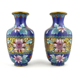 Vintage Chinese Cloisonne Vases