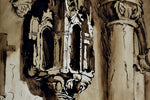 Two Watercolours in Sepia & Ink