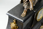 Antique French Clock with Bronze Figure of Virgile