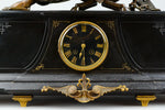 Antique French Clock with Bronze Figure of Virgile