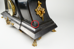 Antique French Clock with Bronze Figure of Virgile