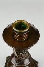 Bronze Chimera Candlestick