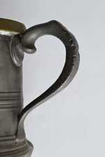 Quart Pewter Measure with a Brass Rim
