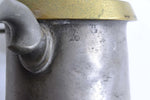 Quart Pewter Measure with a Brass Rim
