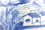 Blue and White Qing Dynasty Ginger Jar - Coastal Scene