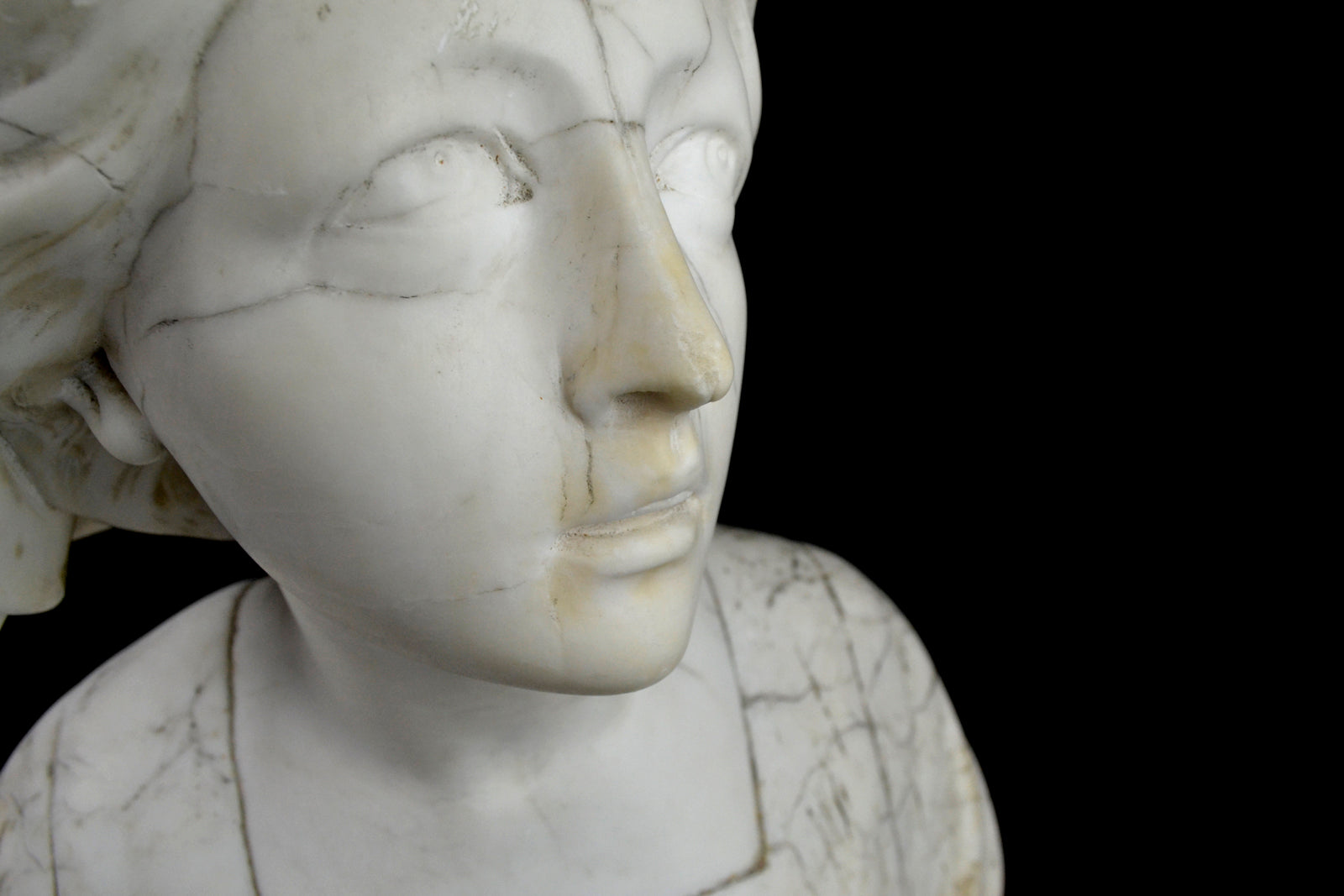 Carrara marble bust