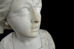Carrara marble bust