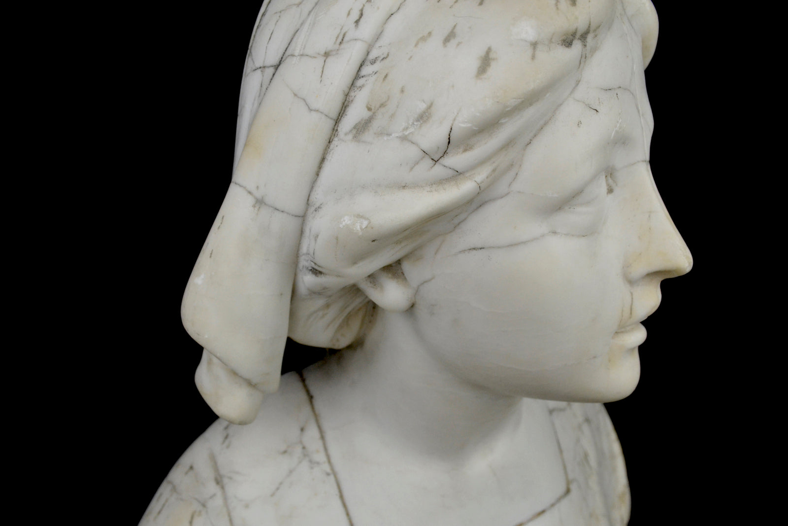 Carrara marble bust