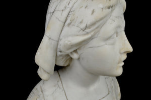 Carrara marble bust