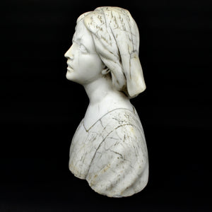 Carrara marble bust