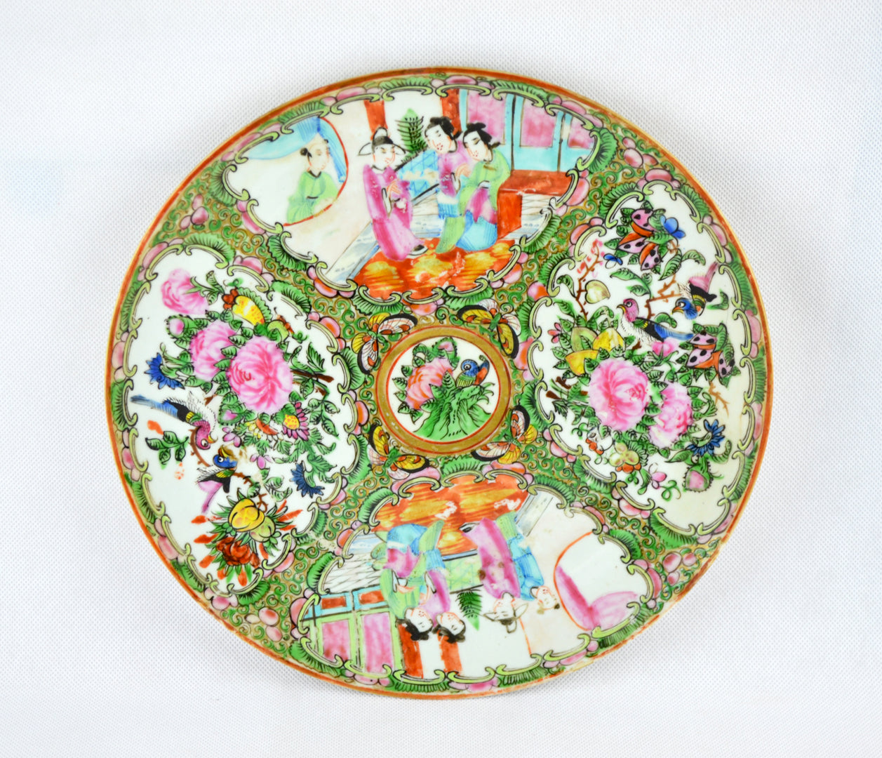 Pair of Famille Rose Plates
