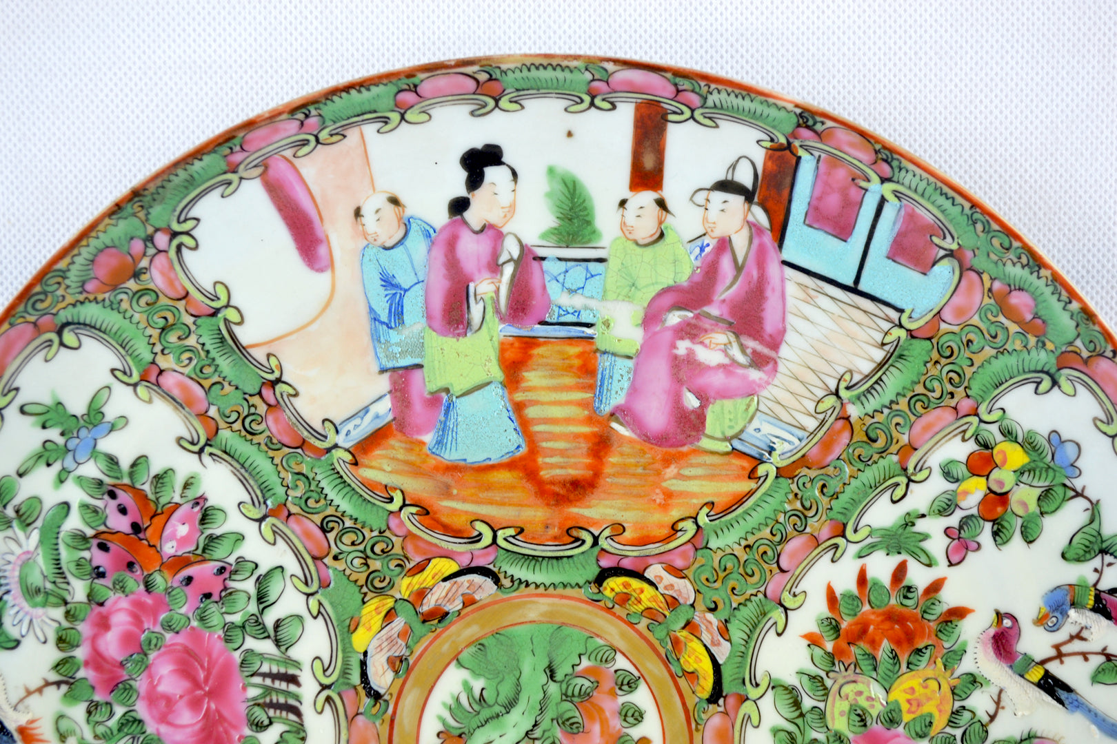 Pair of Famille Rose Plates