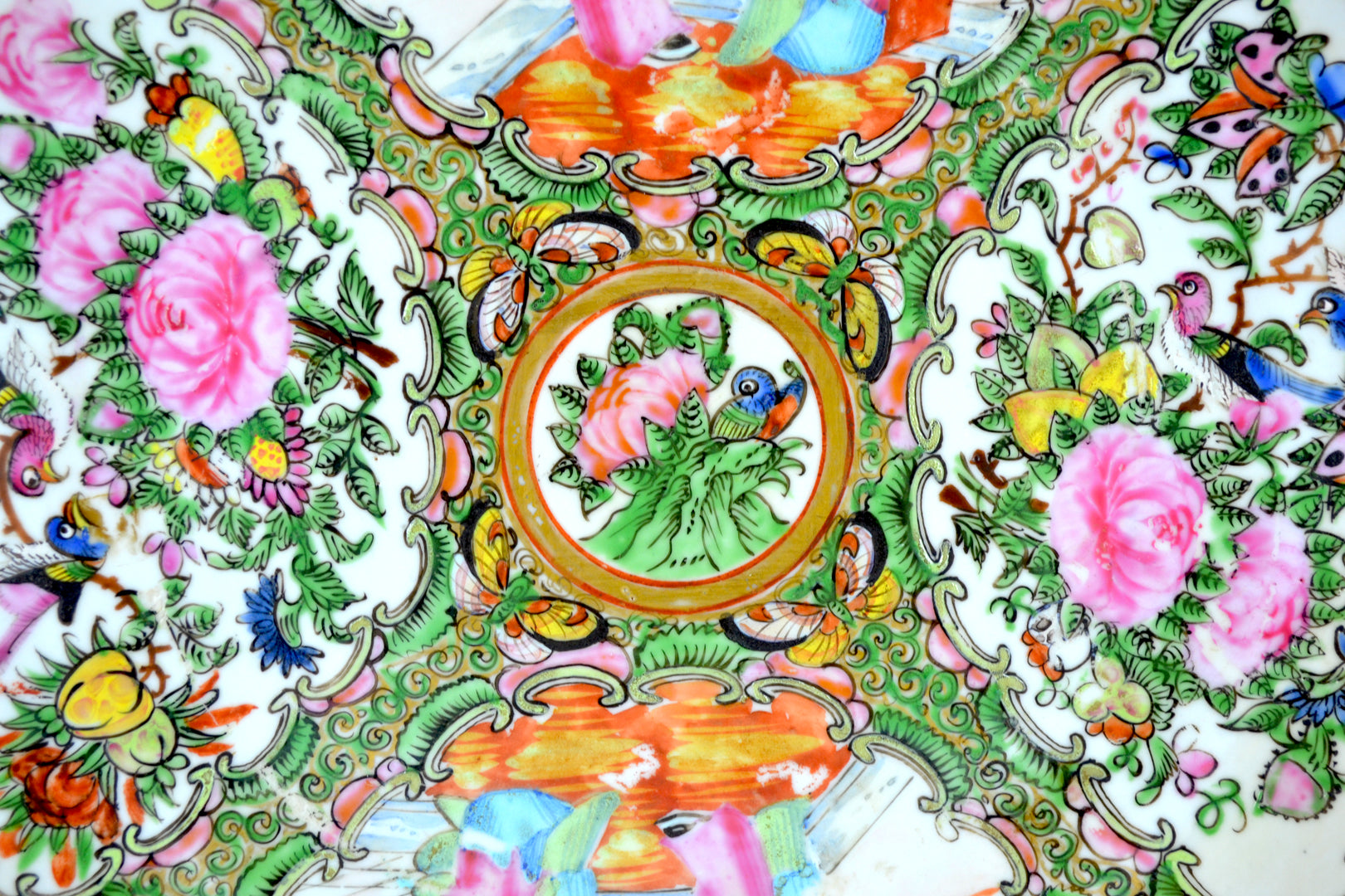 Pair of Famille Rose Plates