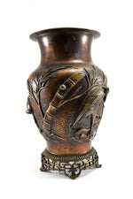 Japanese Bronze Meiji Vase