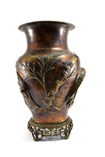 Japanese Bronze Meiji Vase
