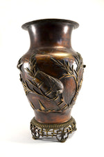 Japanese Bronze Meiji Vase