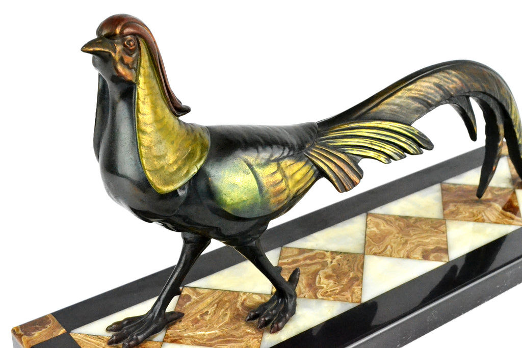 Art Deco Pheasant Statue