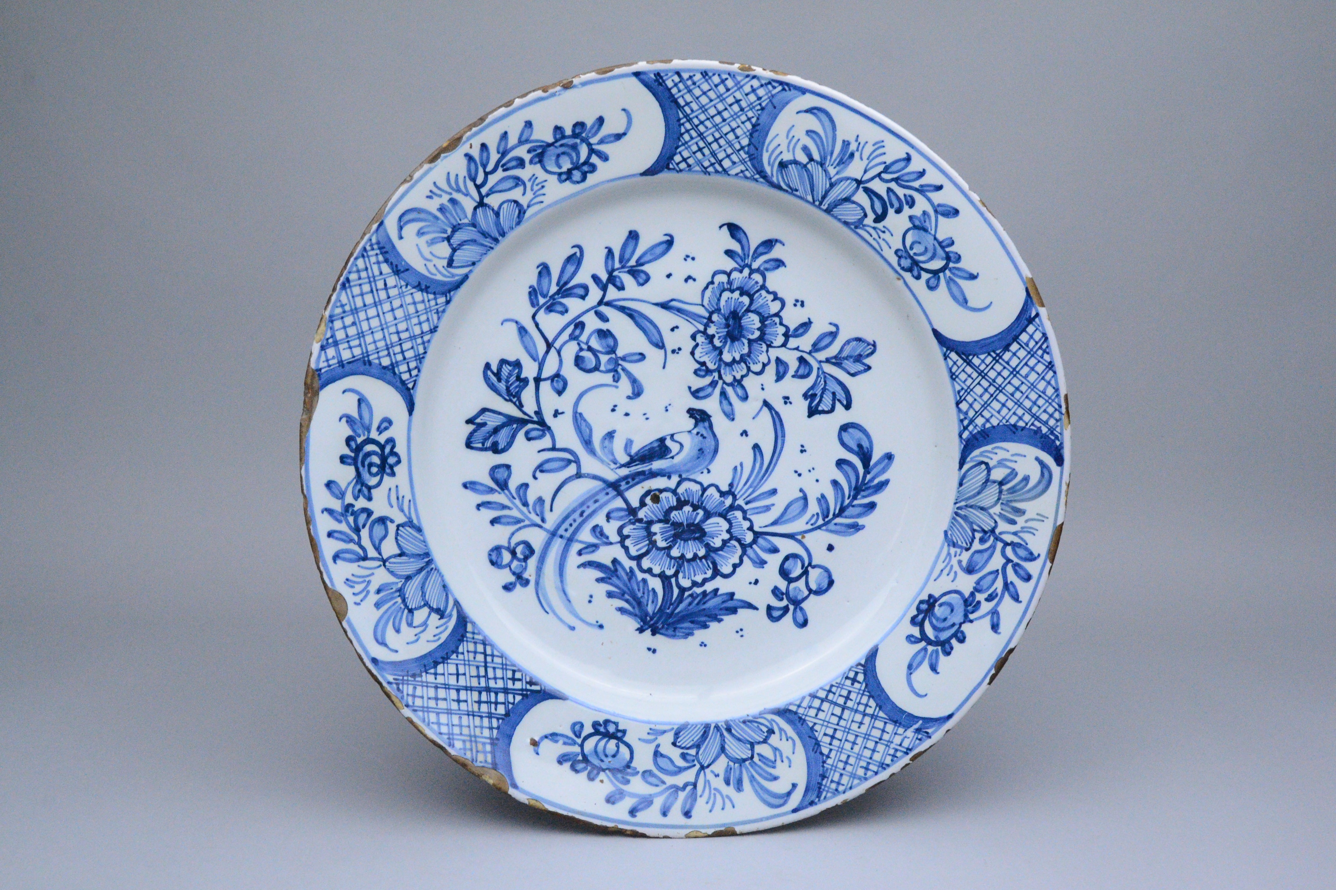 Large 18th Century Delft Plate