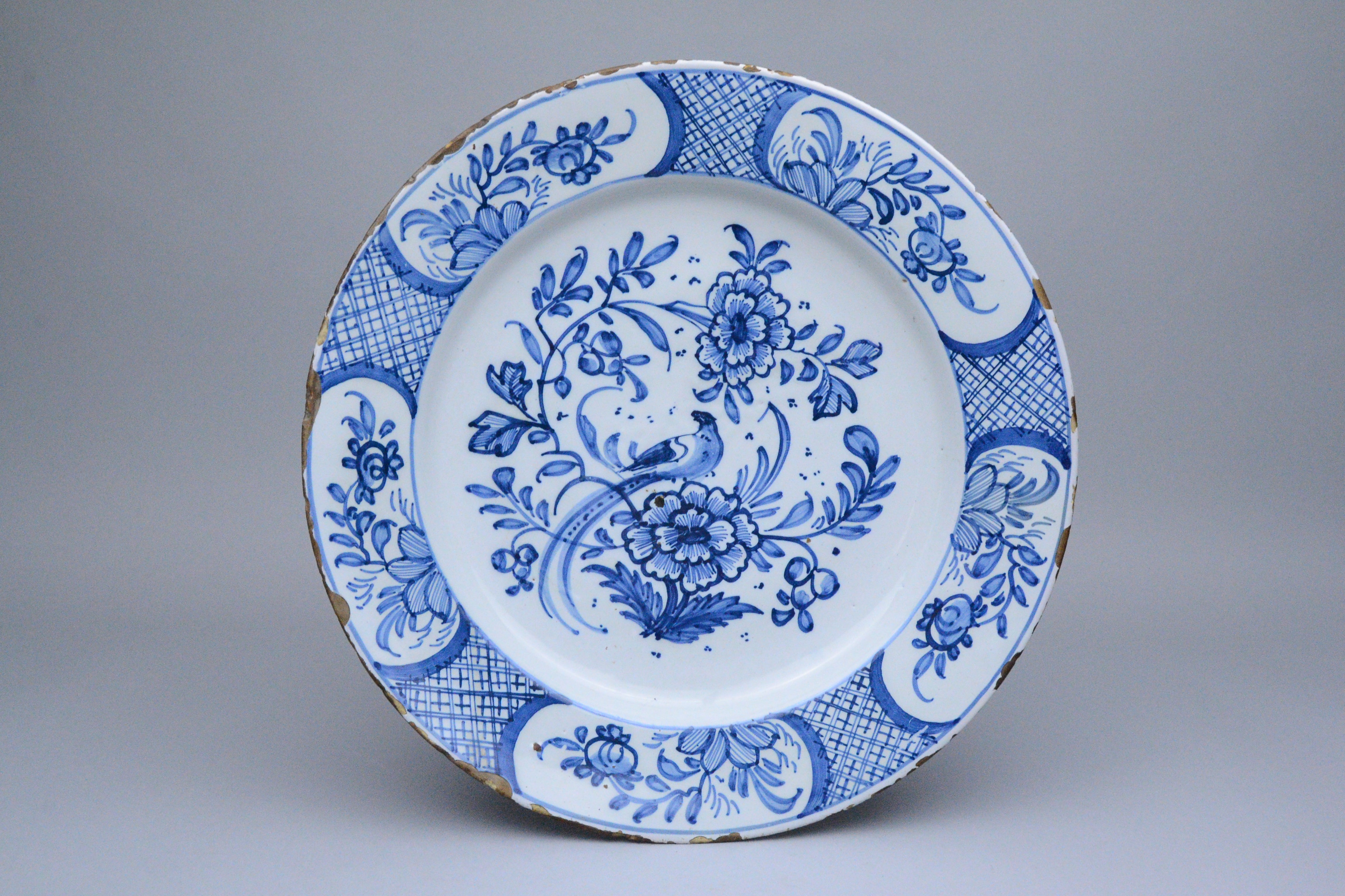 Large 18th Century Delft Plate