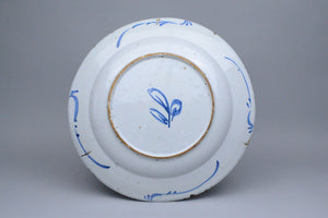 Large 18th Century Delft Plate