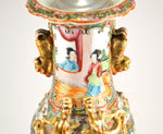 19th Century Famille Rose Vase Lamp