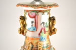 19th Century Famille Rose Vase Lamp