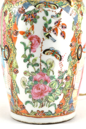 19th Century Famille Rose Vase Lamp