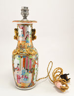 19th Century Famille Rose Vase Lamp