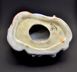 Porcelain Laughing Buddha Figure with Five Children