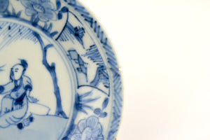 Small Kangxi Plate - Fisherman