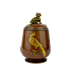 Meiji Bronze Tea Caddy