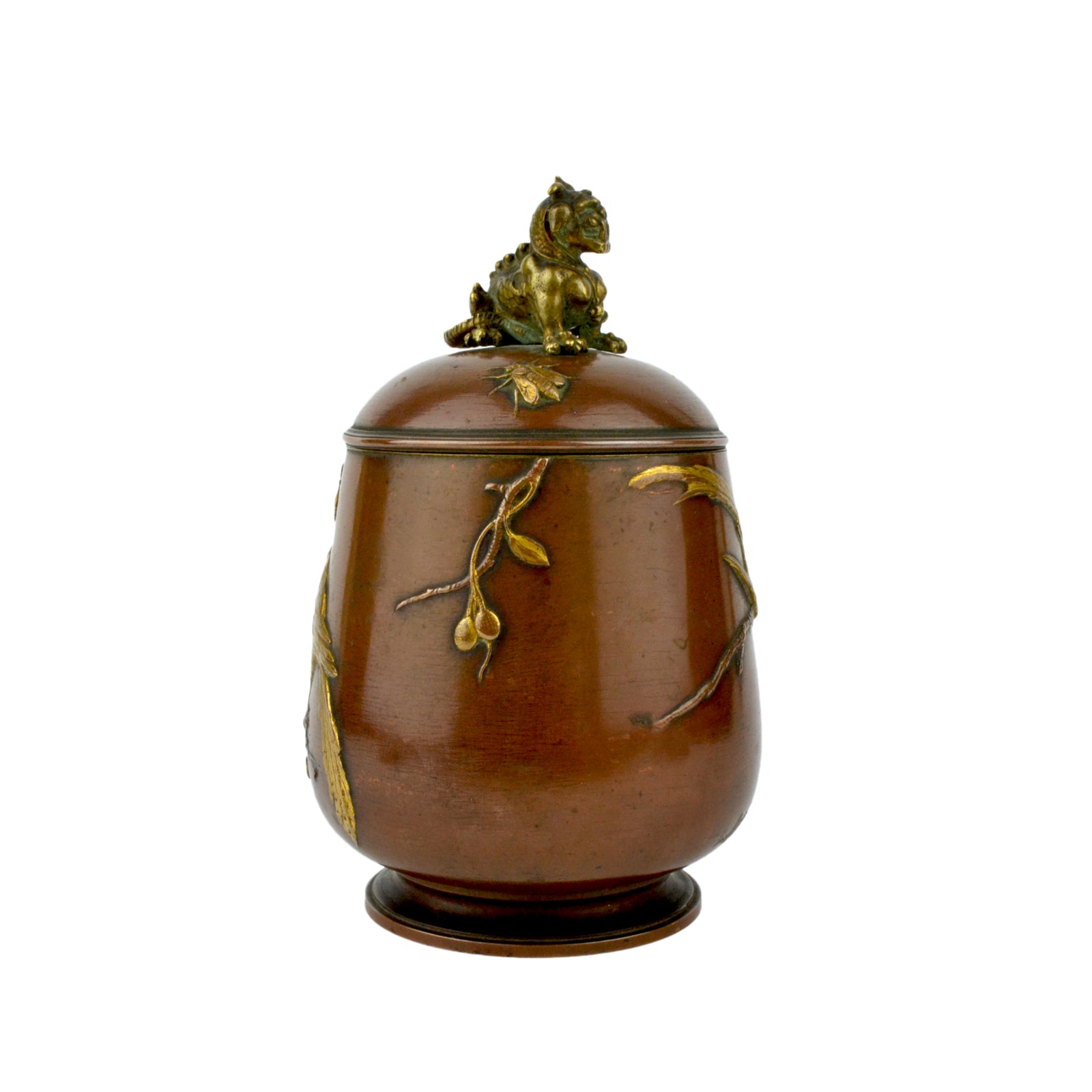 Meiji Bronze Tea Caddy