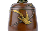 Meiji Bronze Tea Caddy