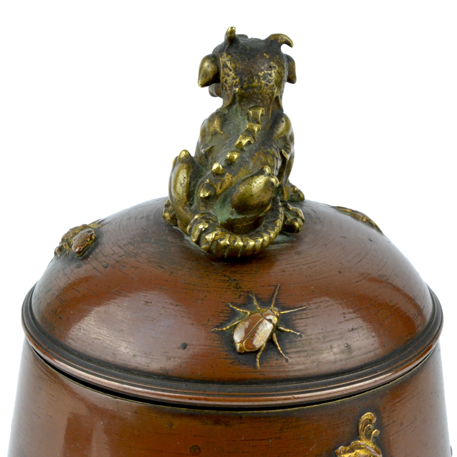 Meiji Bronze Tea Caddy