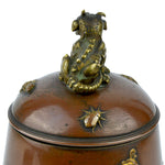 Meiji Bronze Tea Caddy