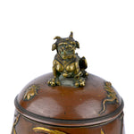 Meiji Bronze Tea Caddy