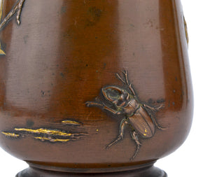 Meiji Bronze Tea Caddy