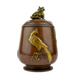 Meiji Bronze Tea Caddy