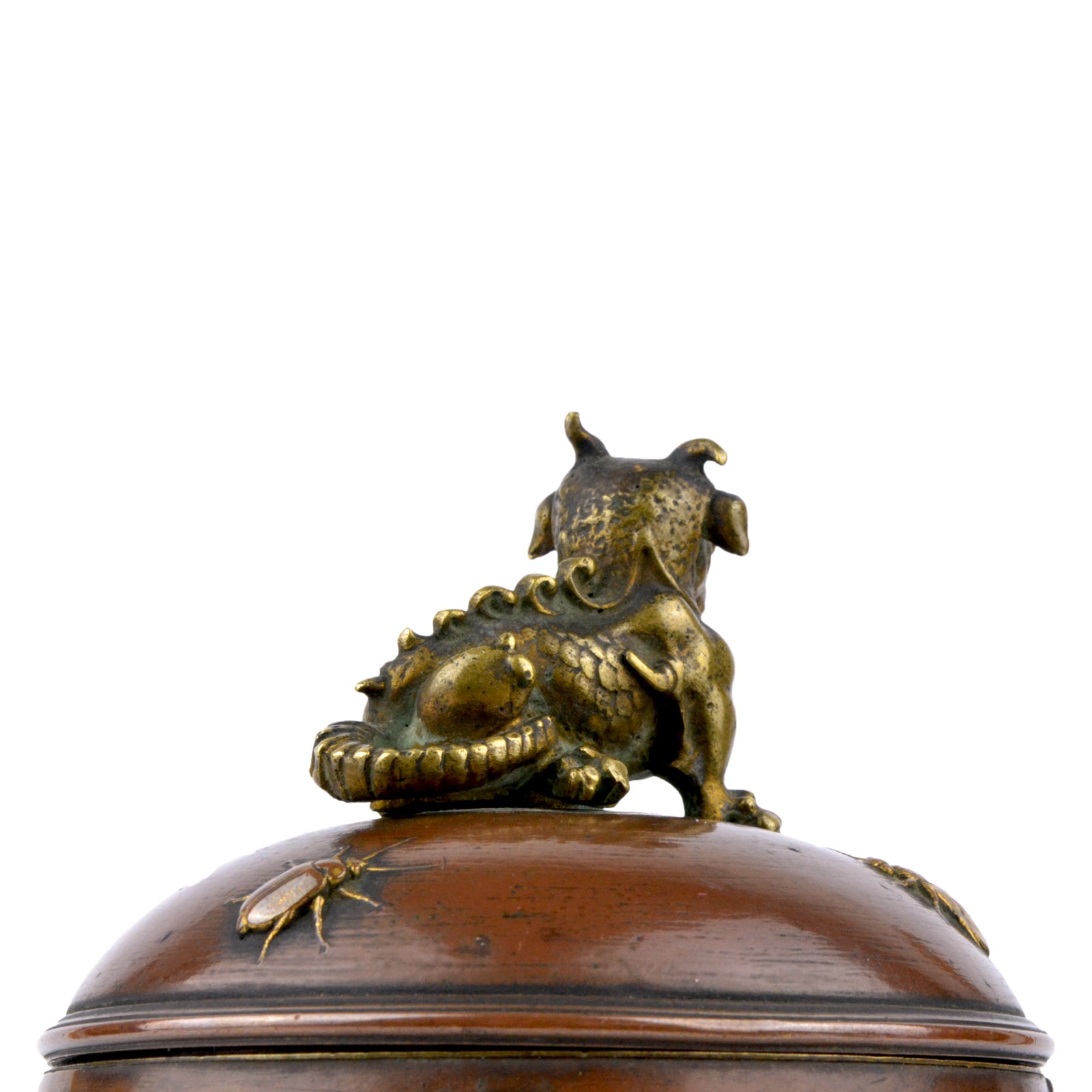 Meiji Bronze Tea Caddy