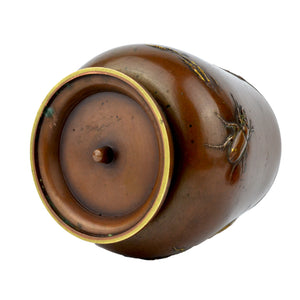 Meiji Bronze Tea Caddy